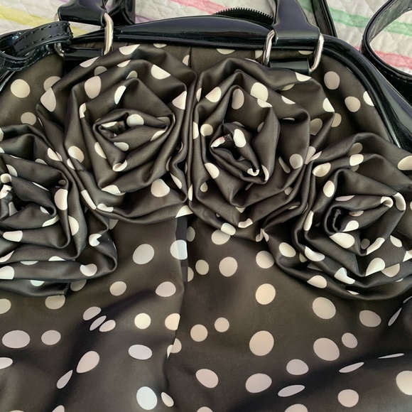 NWOT!💛Chocolate Polka Dot Handbag - Picture 8 of 9